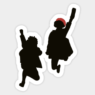 Matilda Revolting Children Red Beret Girl and Bruce Sticker